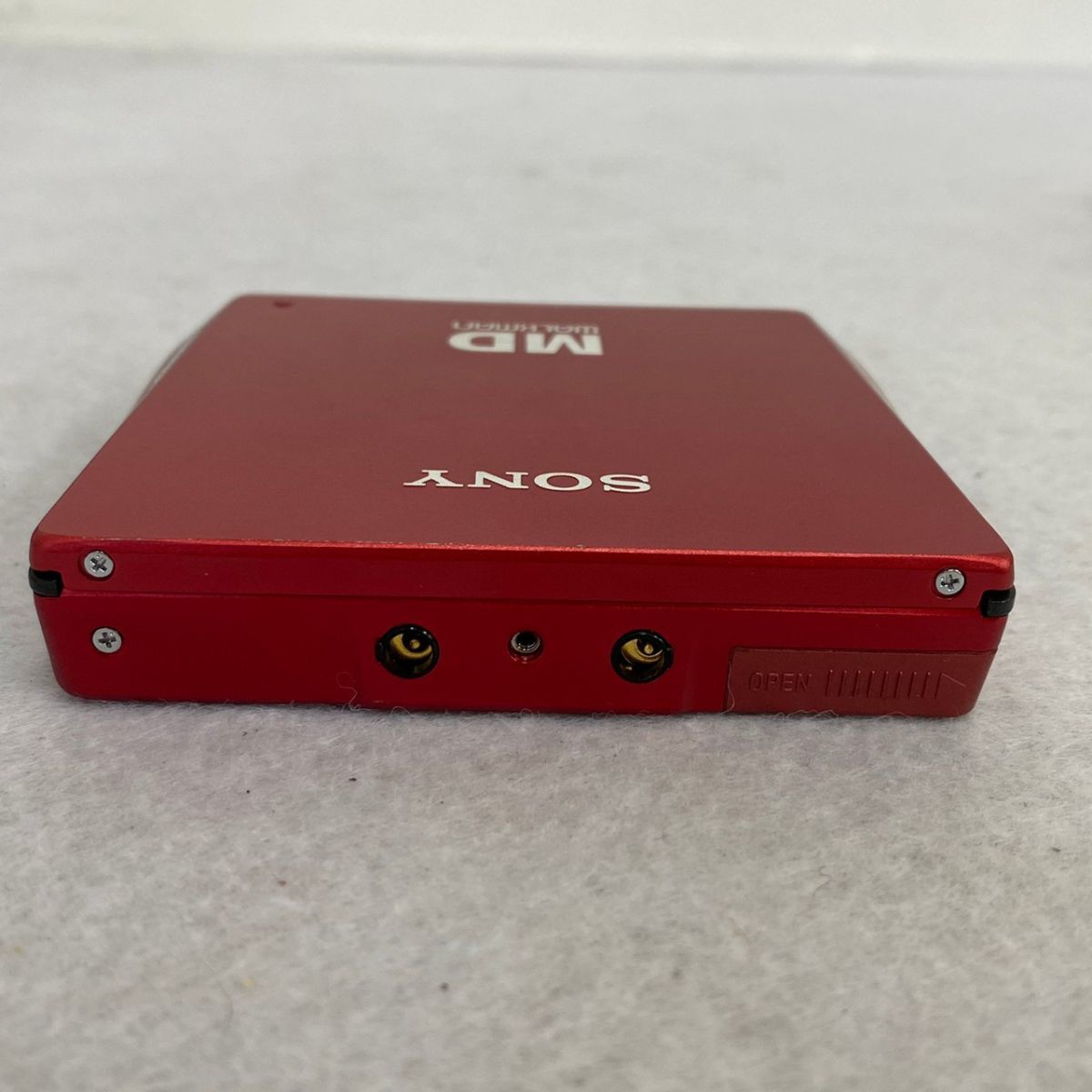 SONY MD ポータブルミニディスクプレーヤー ウォークマン 赤 【公式通販】