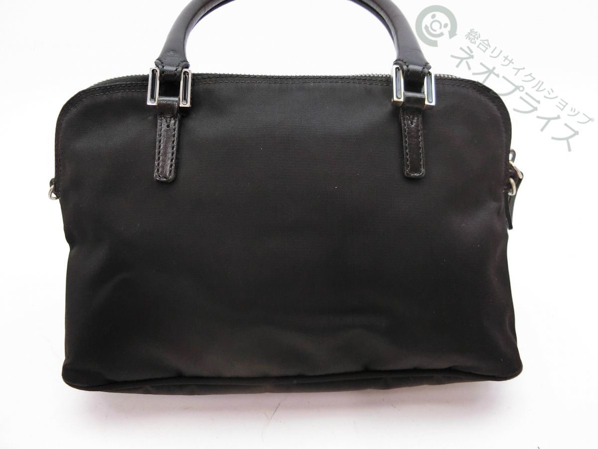 FENDI フェンディ ナイロン ブラック ロゴ トートバッグ FFロゴ金具