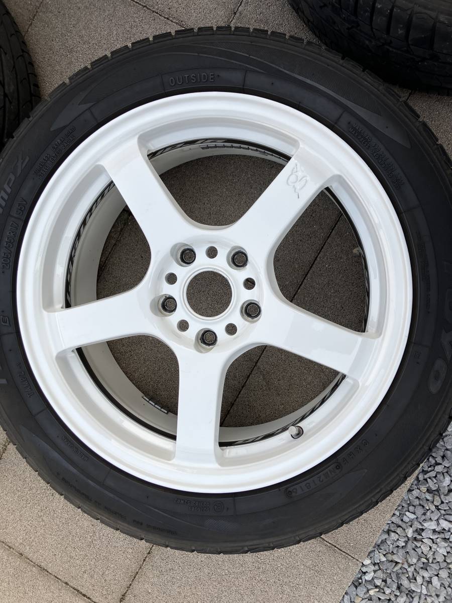 レイズ グラムライツ 57 TC 17インチ 7J インセット43 114.3 5穴 4本 