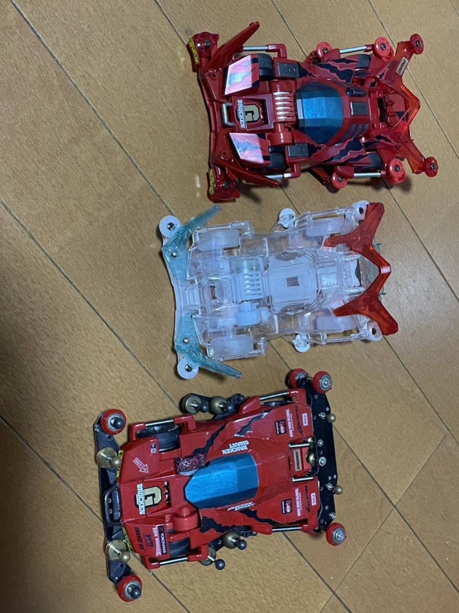 ブロッケンギガント×3台セット FM-Aシャーシ タミヤミニ四駆REV 完成品