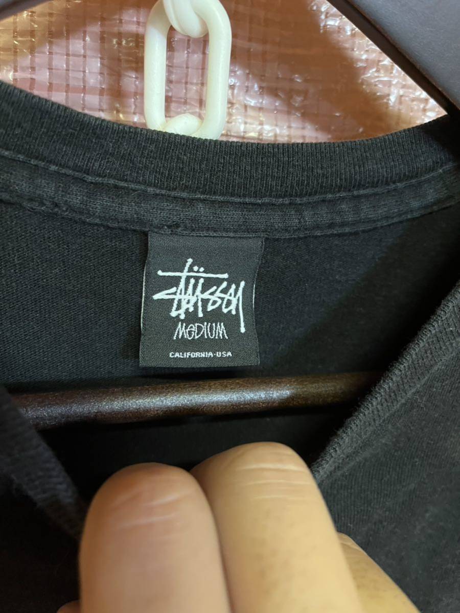 old stussyステューシー 黒 ブラックメッセンジャーバッグ 古着 y2k 