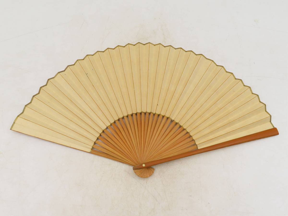 田能村直入 共箱 K3686 扇面 T-450田能村直入筆？ 秋景山水図｜古美術