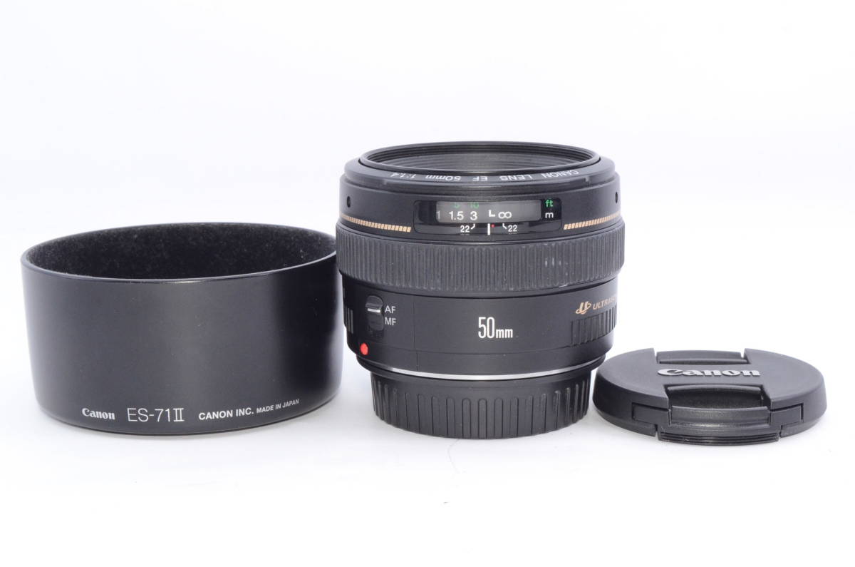 キヤノン Canon EF 50mm F1.4 USM 単焦点レンズ フルサイズ対応 元箱付き