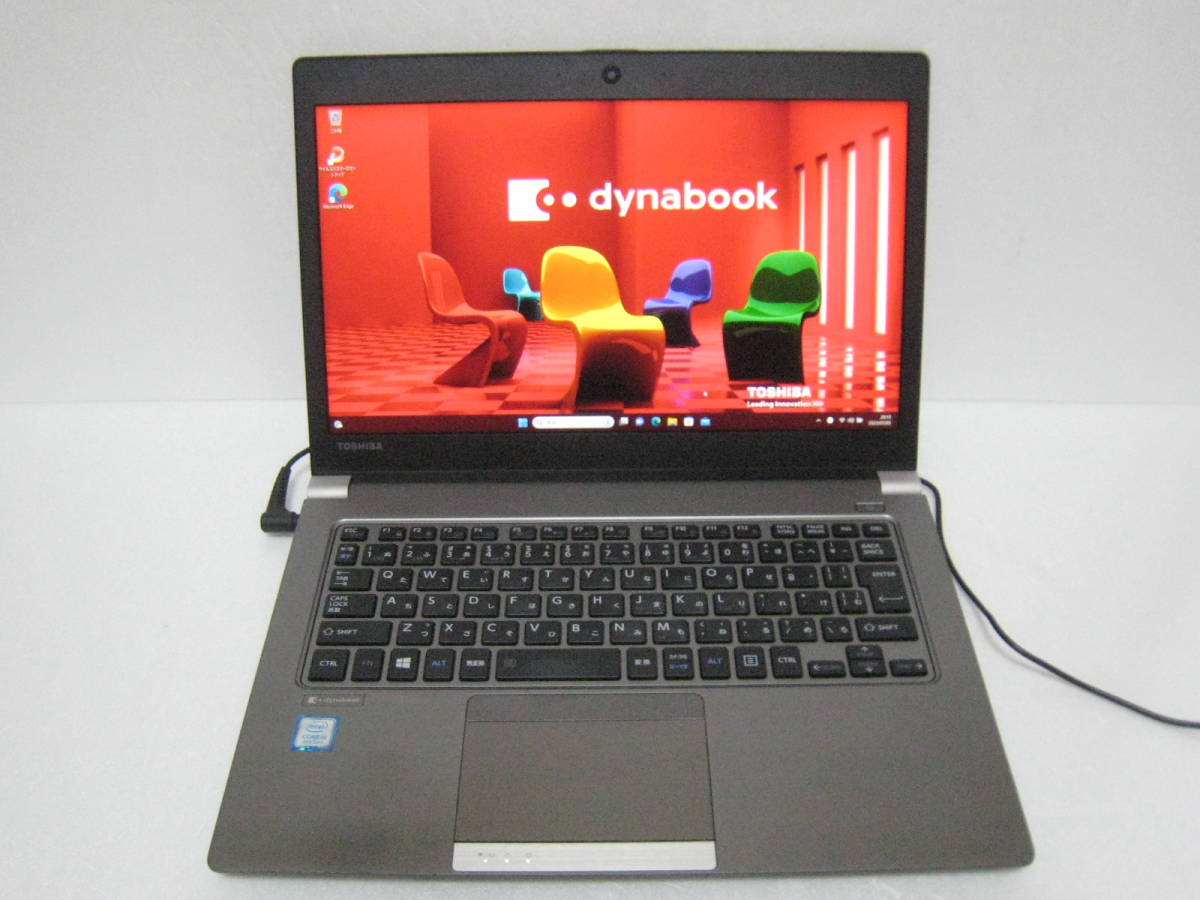 フルハイビジョン 最新Win11 Office 爆速SSD dynabook R63/H　第8世代/Core i5 8250U / メモリ 8GB/SSD 256GB / 13.3型　No904