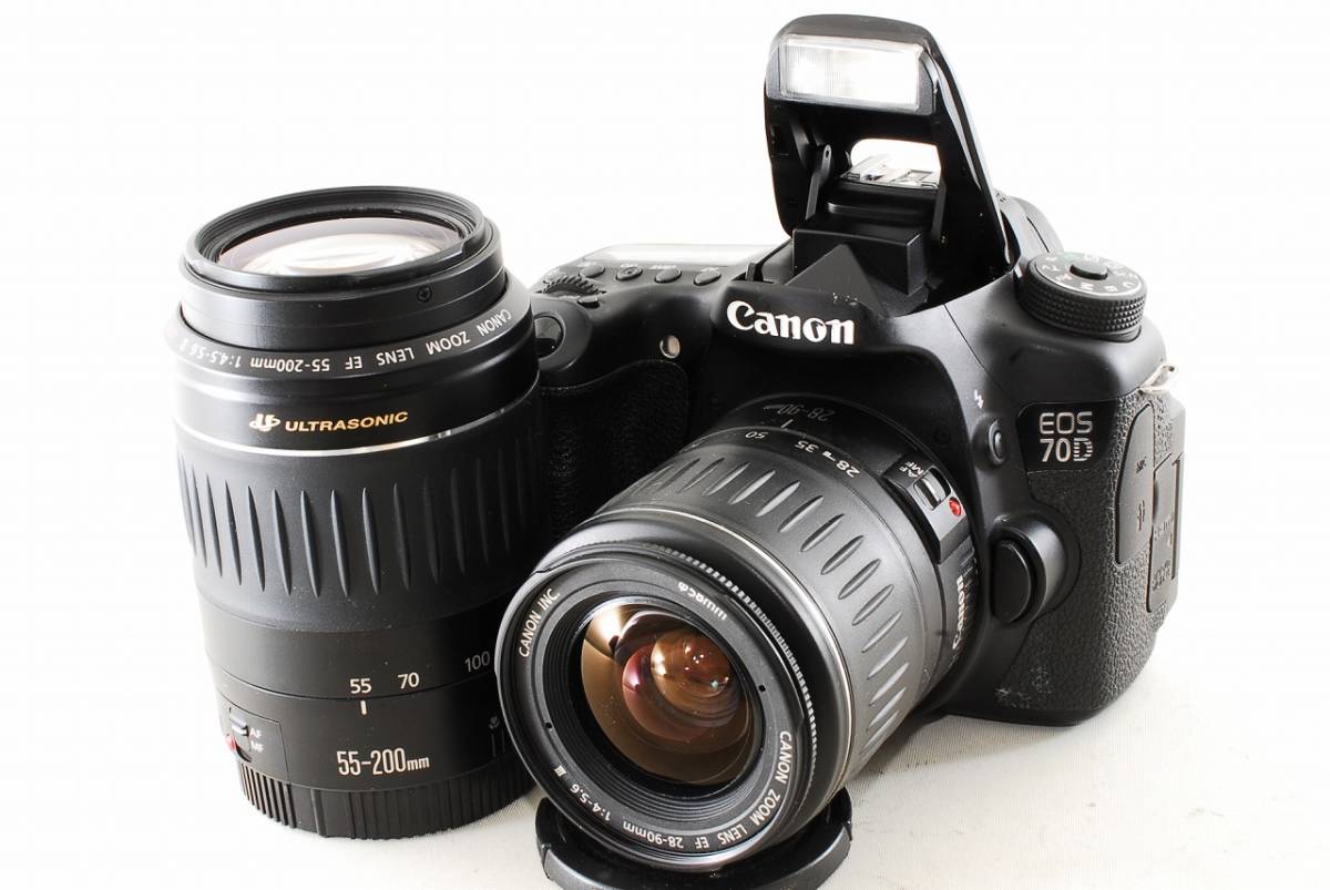 EOS 70D Canon 70D✨USM 迫力の超望遠✨美品✨Canon Wレンズ 〓超美級 