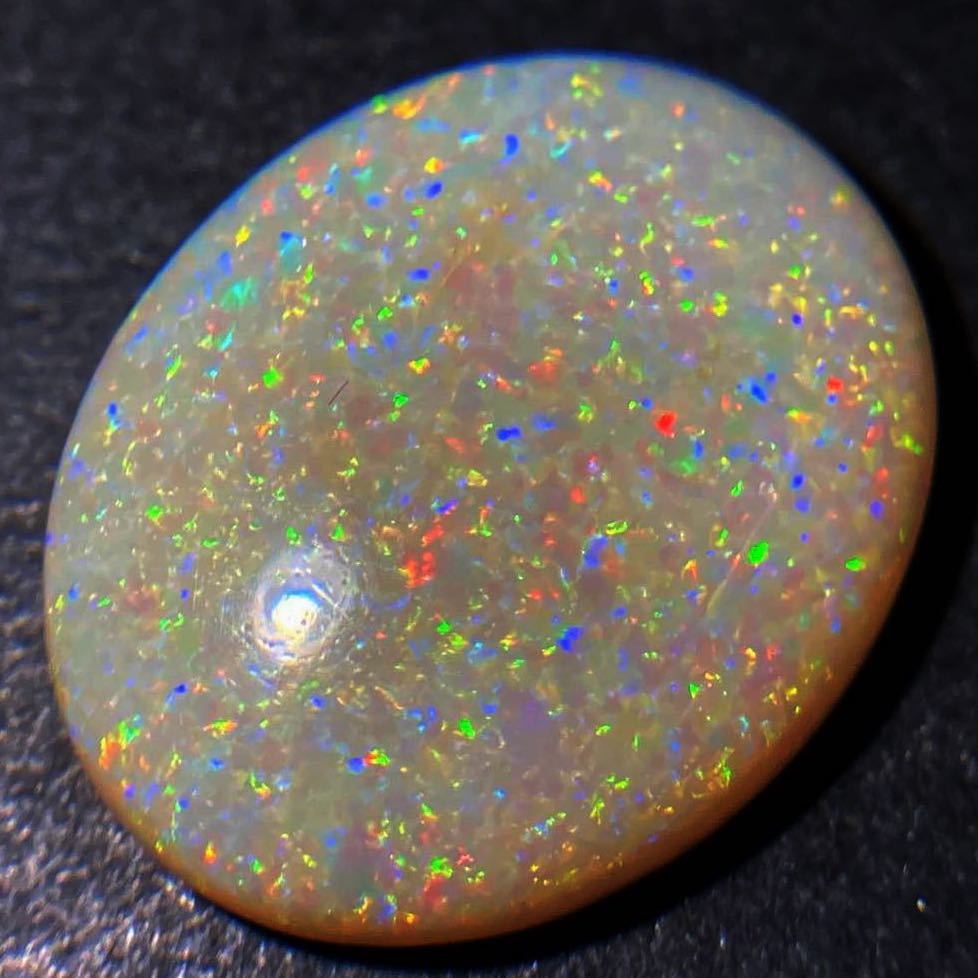 遊色効果!!［天然オパール7.098ct］U ◎ 18.0×14.6×4.3mm ソーティング付 ルース 裸石 opal 宝石 ジュエリー 