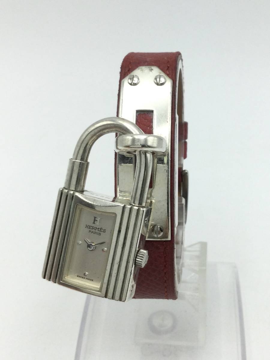 EE59〇〈QZ/電池交換済み〉エルメス HERMES ケリーウォッチ クォーツ