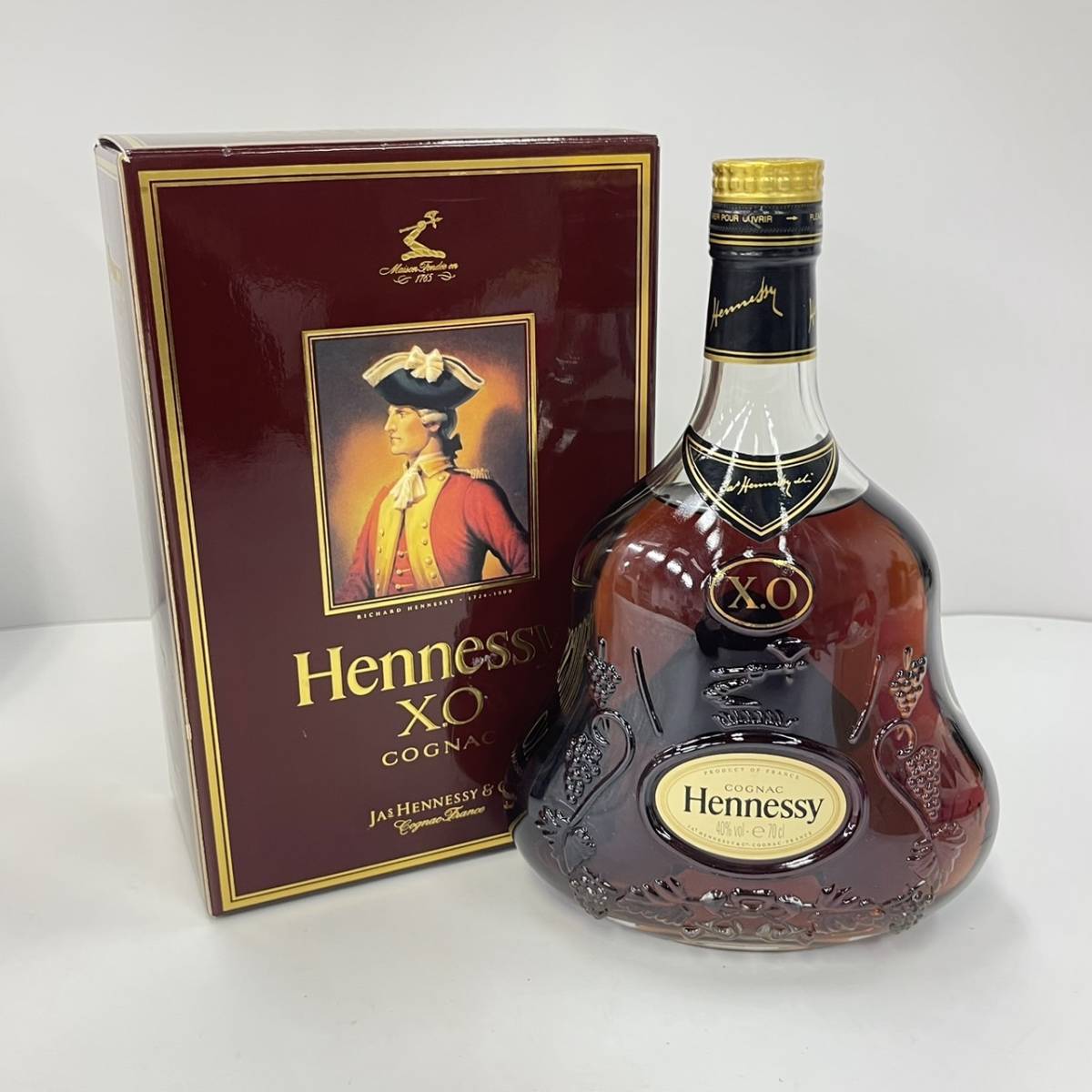  A289979 074 -256/SY18000 酒 Hennessy X.O COGNAC ヘネシー コニャック ブランデー 40％ 700ml 箱付き(ヘネシー)｜売買されたオークション情報、yahooの商品情報をアーカイブ公開 - オークファン コニャック