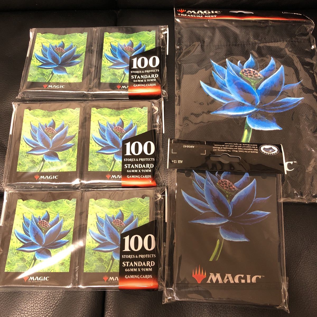 mtg ブラックロータス スリーブ メモ帳 袋 サプライセット(公式