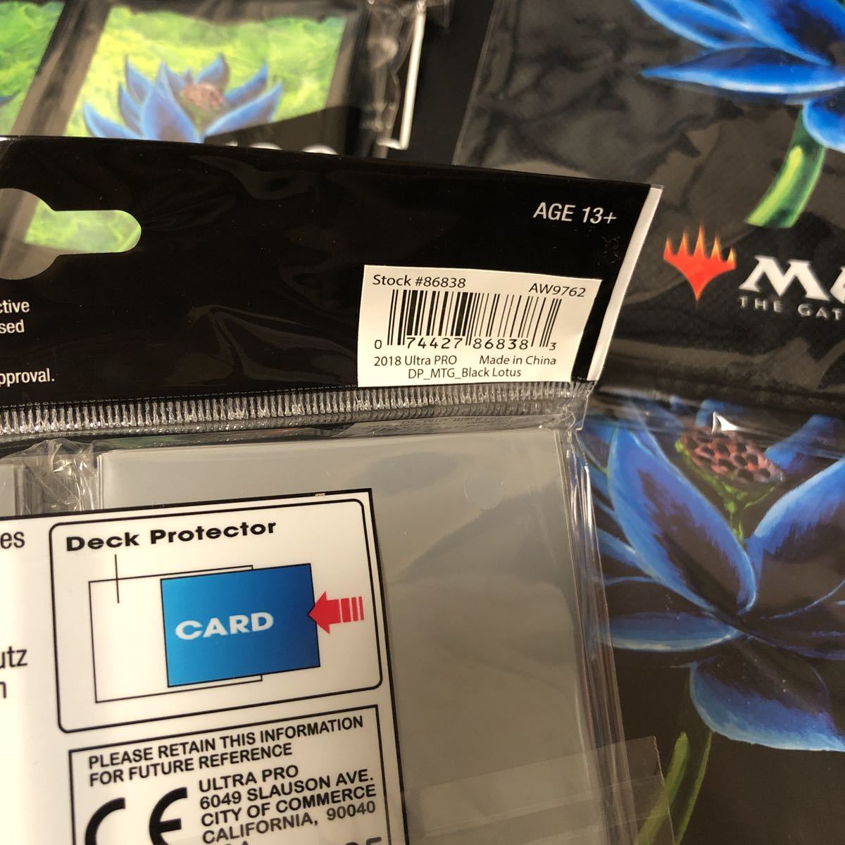 mtg ブラックロータス スリーブ メモ帳 袋 サプライセット(公式