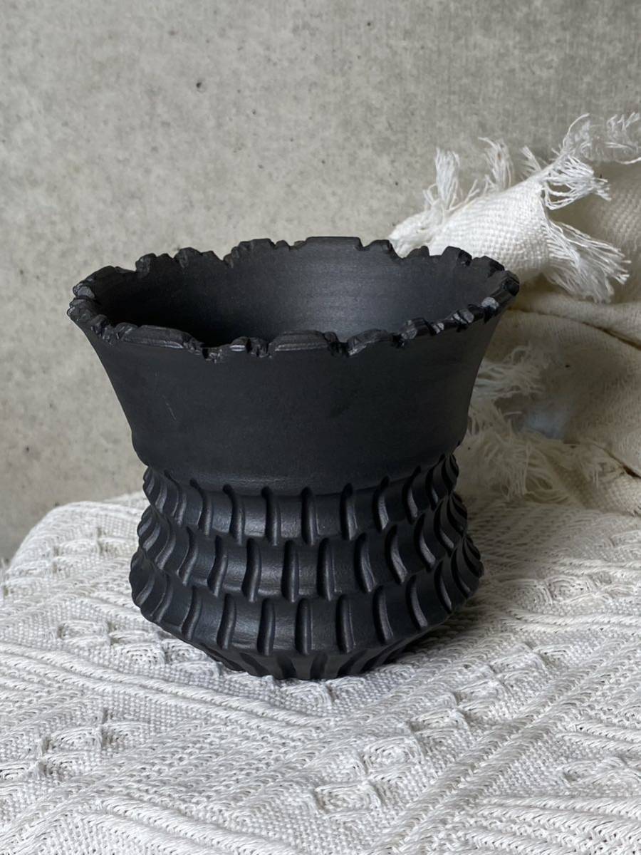 XXLサイズ 手作植木鉢 Lサイズ 68 手作植木鉢 陶器鉢（invisible ink raw