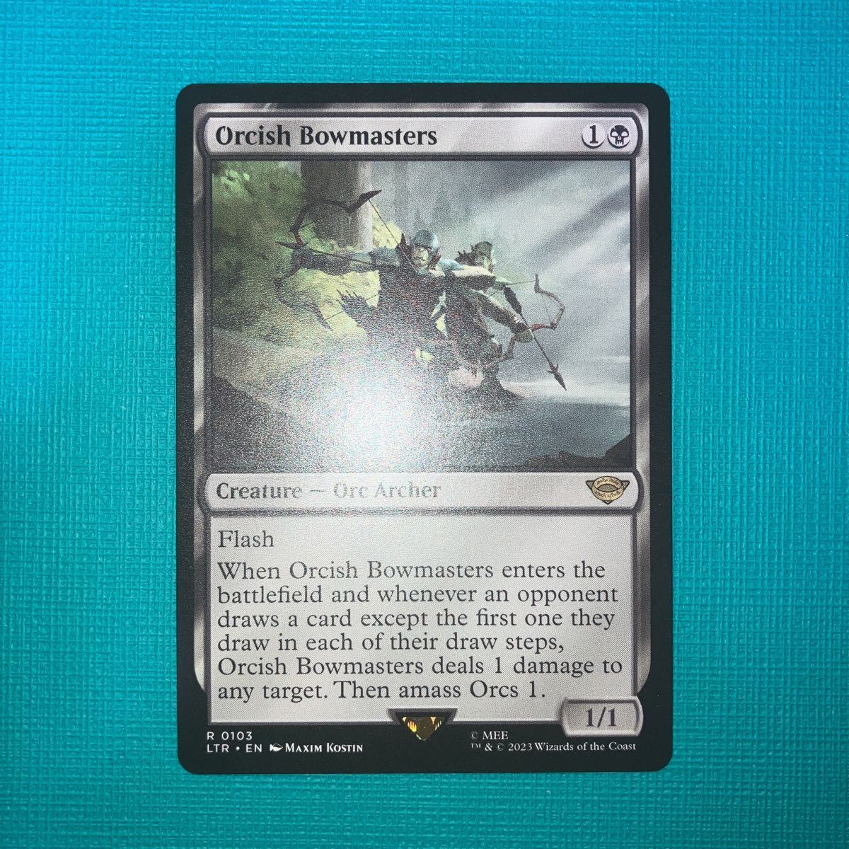 MTG オークの弓使い 英語 4枚 《オークの弓使い/Orcish Bowmasters》[