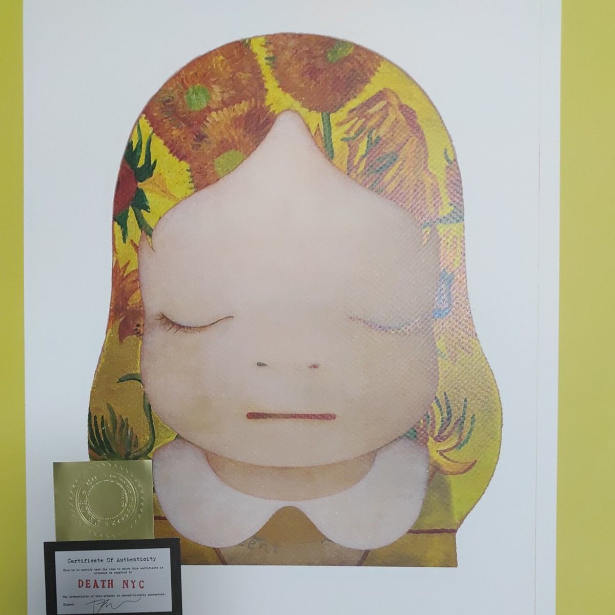 DEATH NYC 世界限定100枚 アートポスター 奈良美智 NARA YOSHITOMO
