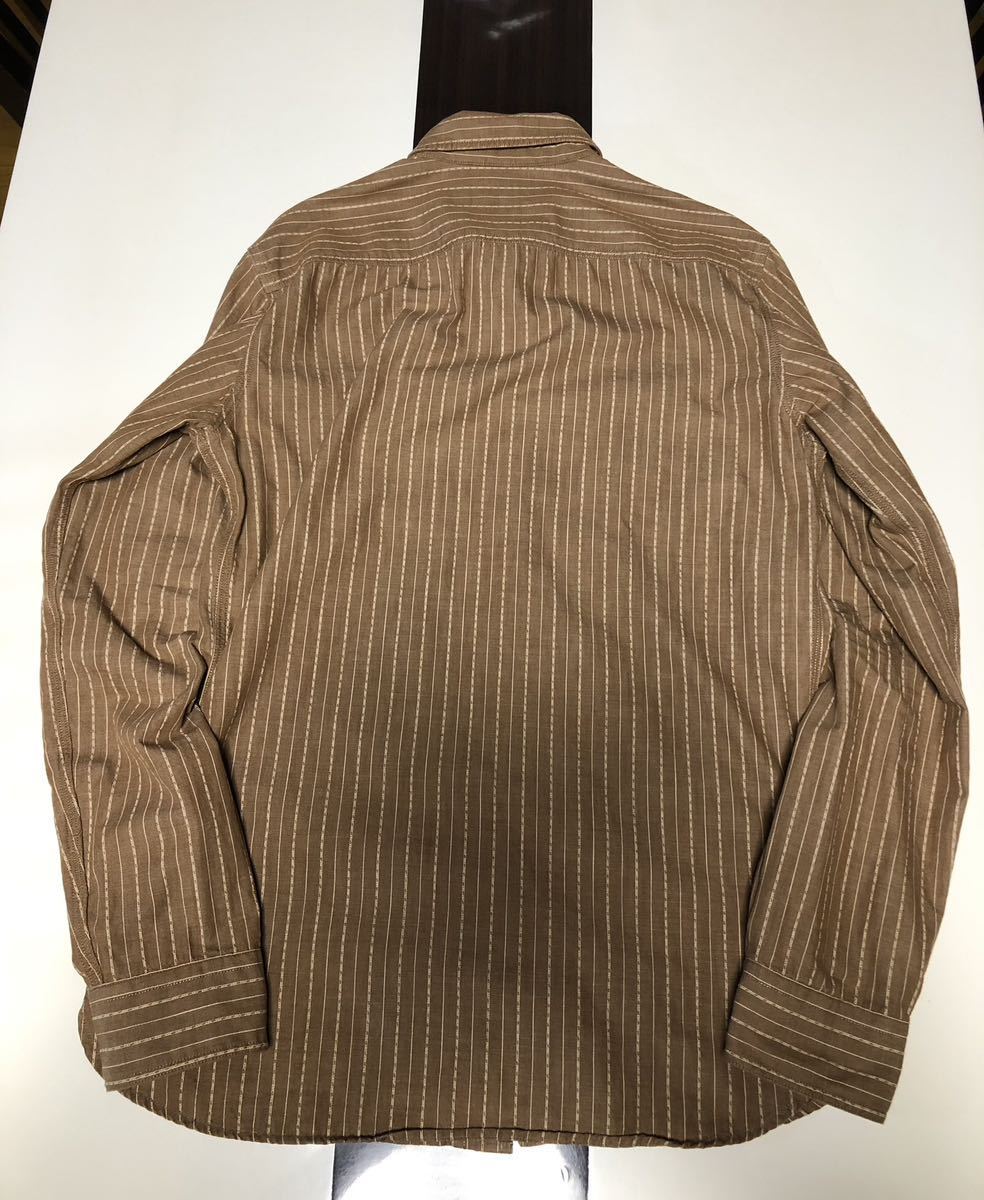 傑作】美品 RRL STRIPE WORK SHIRTS ストライプ ワークシャツ 【公式通販】