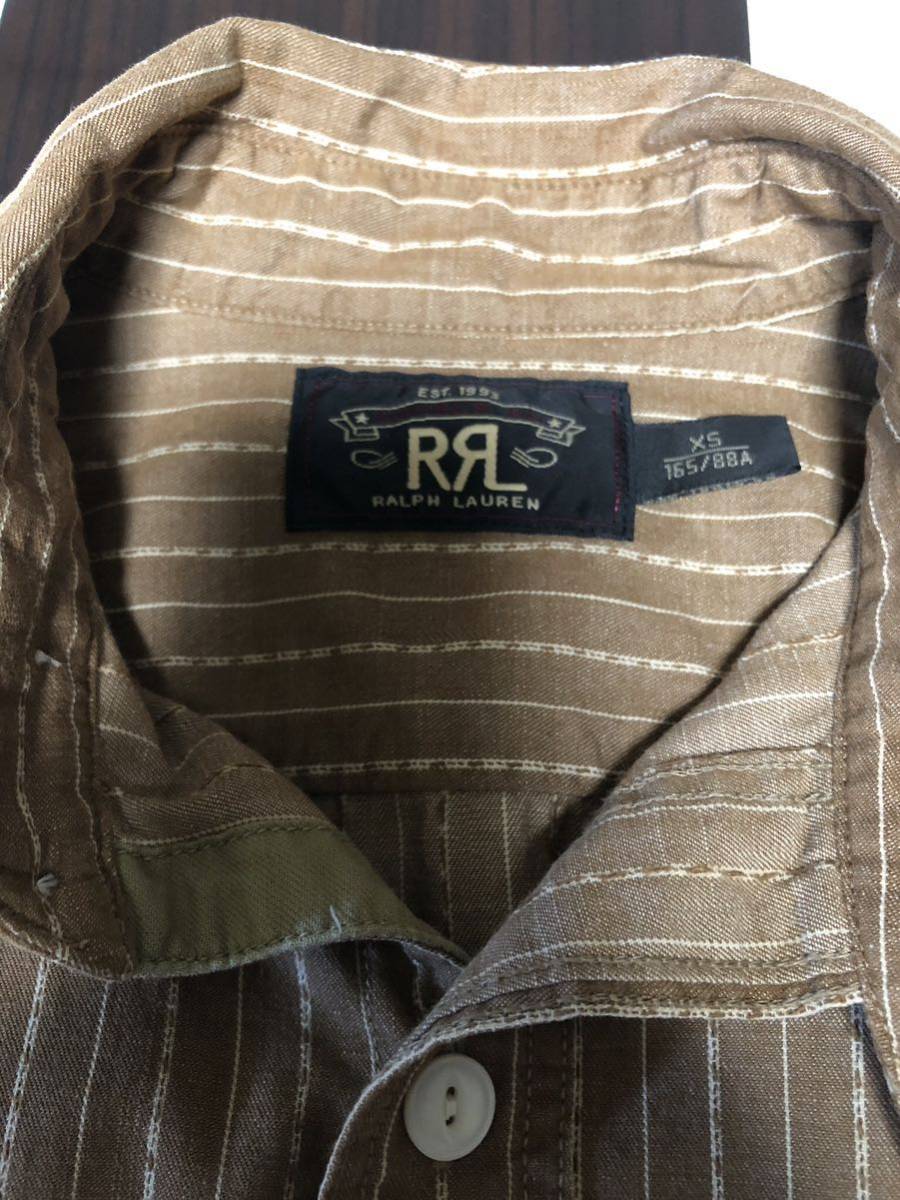 傑作】美品 RRL STRIPE WORK SHIRTS ストライプ ワークシャツ 【公式通販】