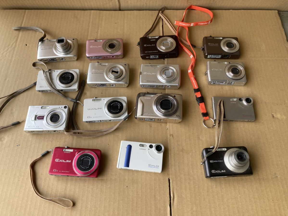 6 CASIO カシオ コンパクトデジタルカメラ まとめて15台セット 動作