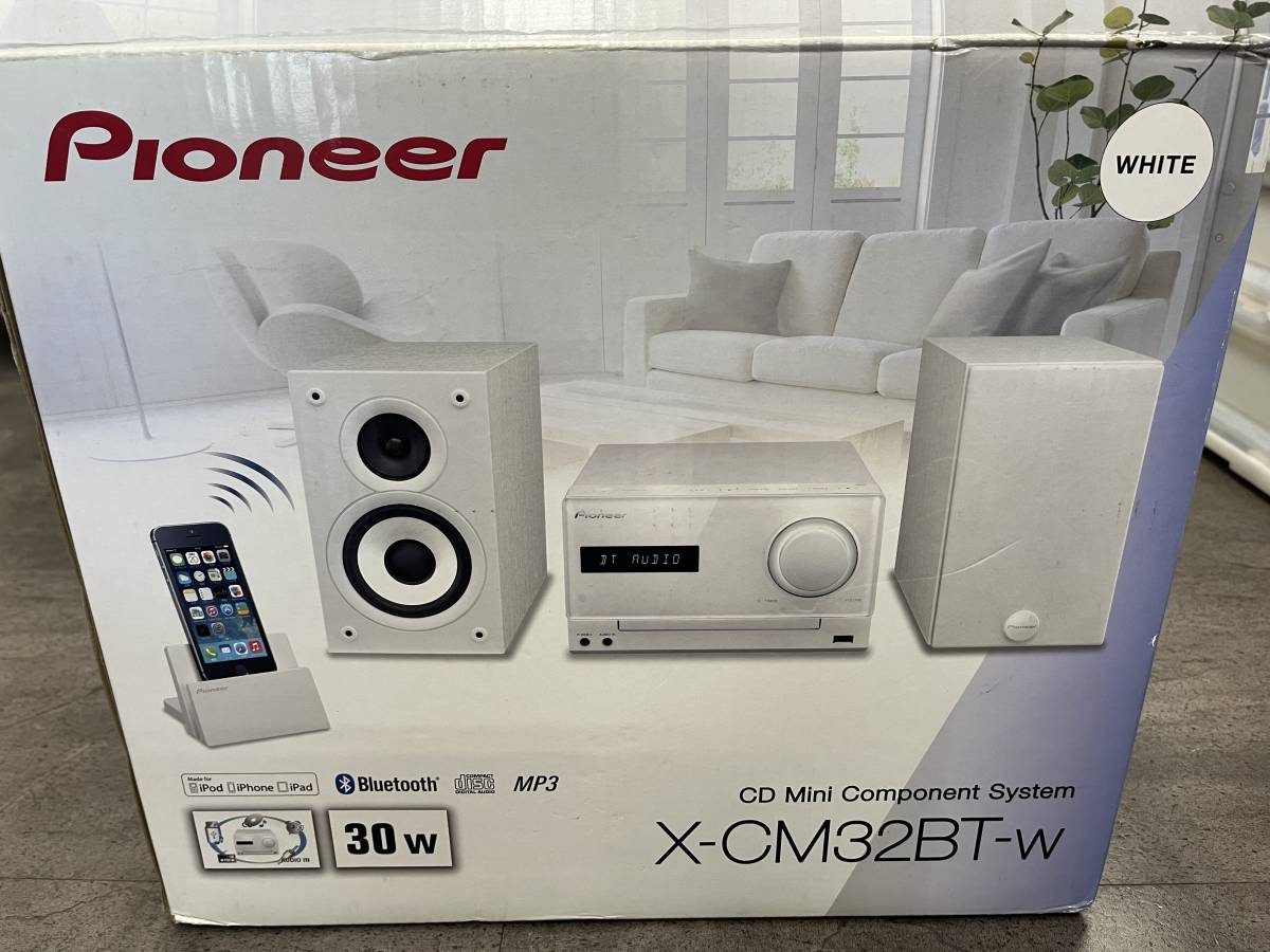 お7-014//【現状品】Pioneer パイオニア X-CM32BT-W S-CM2-WM CD