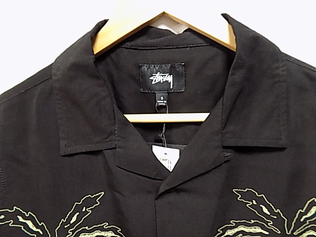 STUSSY ステュシー PALM TREE shirt ヤシの木 レーヨン アロハシャツ 