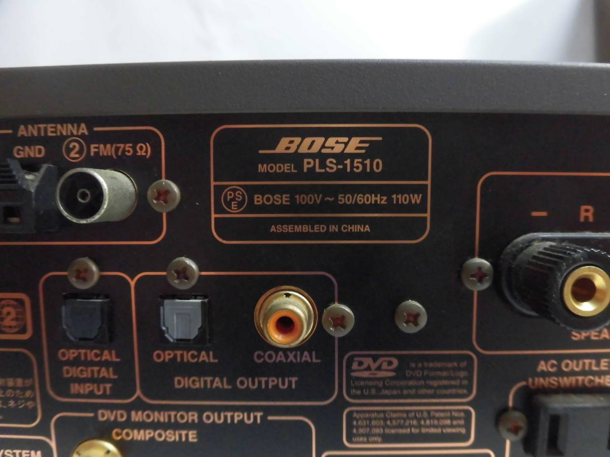 BOSE PLS-1510 WestBorough DVDチューナーアンプ ジャンク PLS-1510