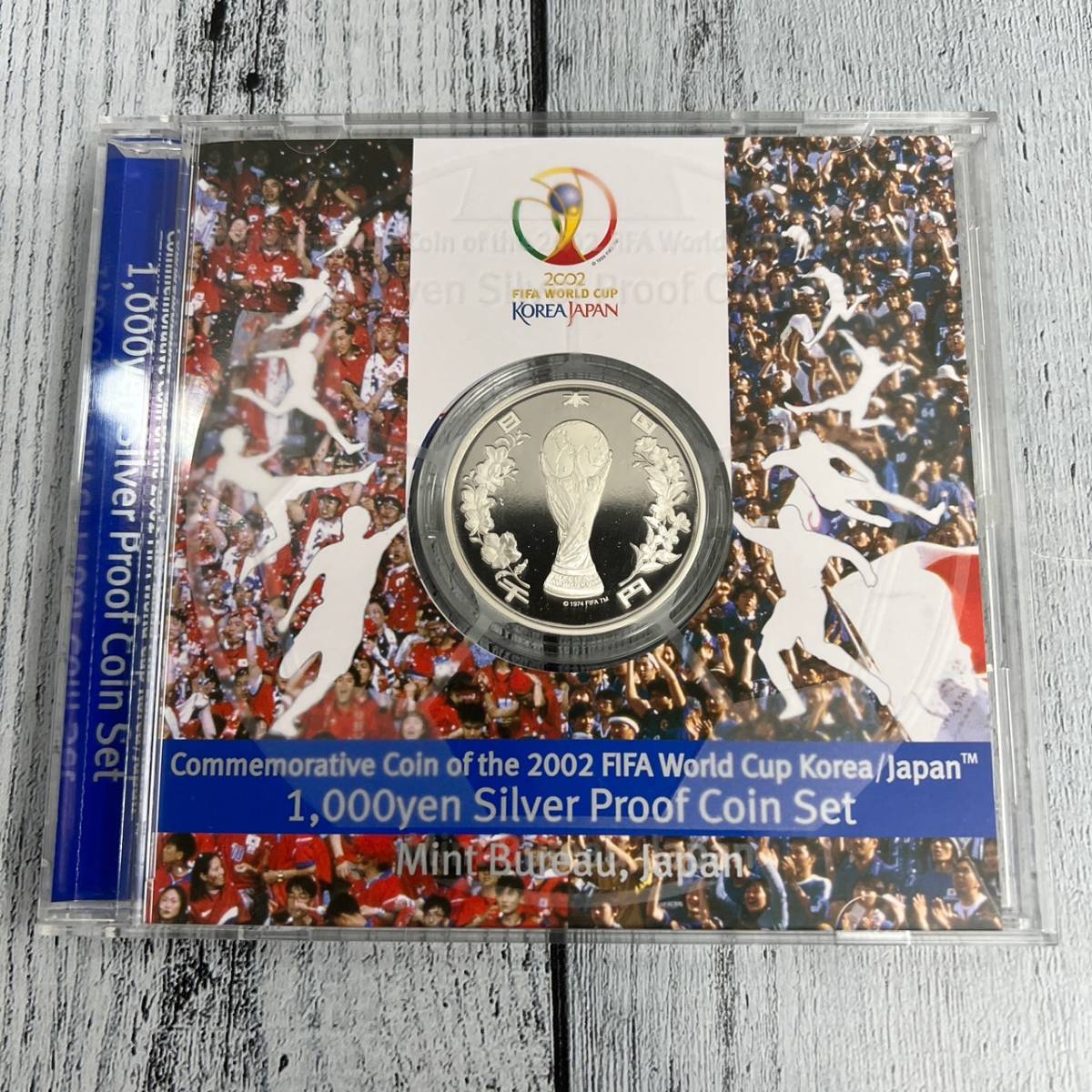 2002 FIFAワールドカップ記念貨幣 1000円銀貨幣プルーフ貨幣セット SV1000 31.1g