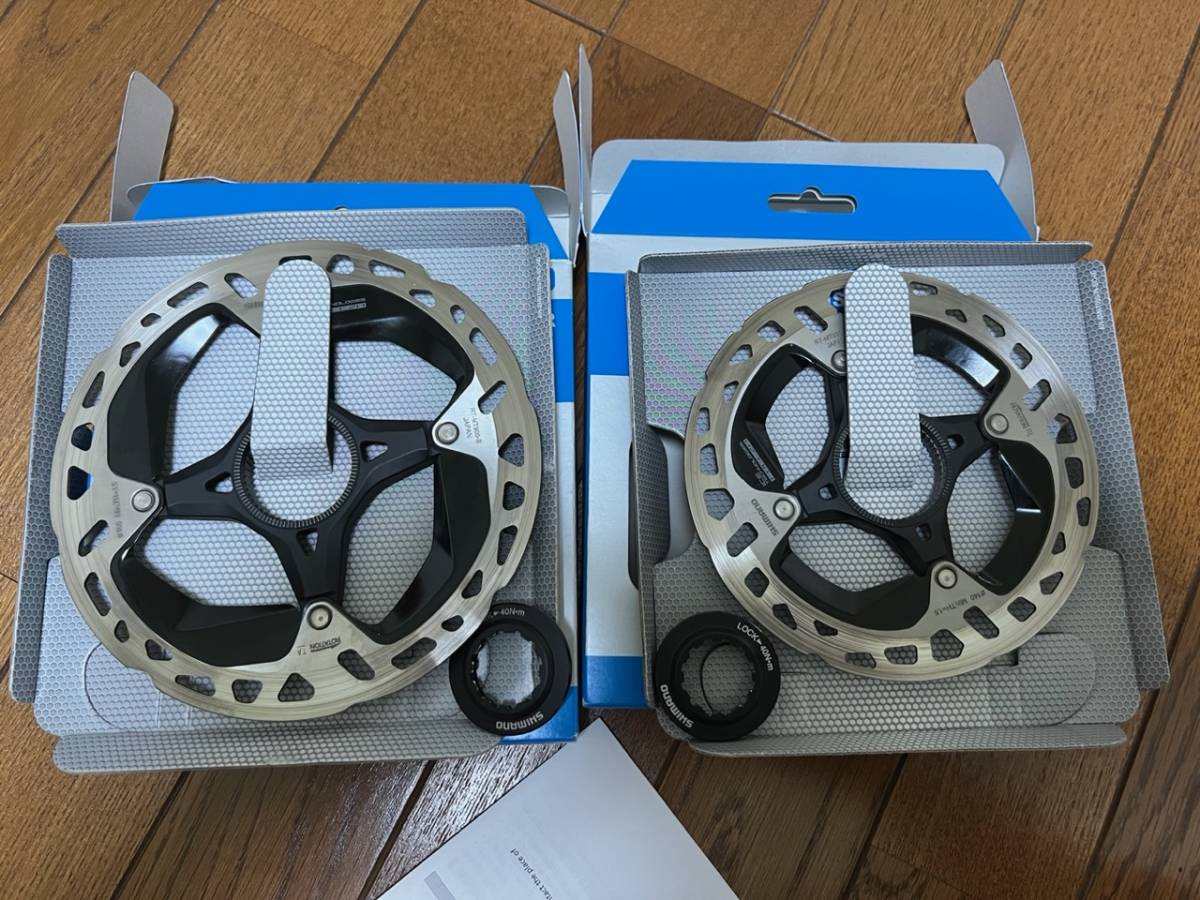 美品!! SHIMANO シマノ RT-MT900-S 160mm RT-MT900-SS 140mm ディスクローター 各1枚の合計2枚セット です!!
