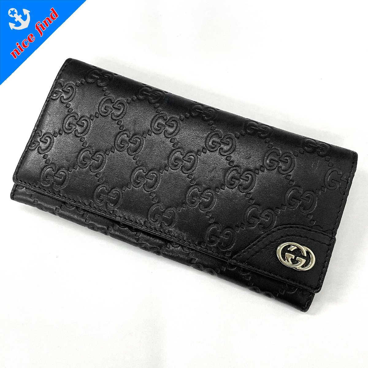 □極美品□GUCCI グッチ□シェリー□デニム カーフ レザー 本革