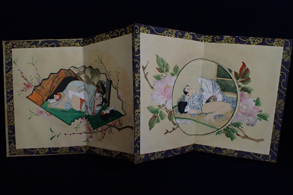 ★070893　春画 画帖 手描き 本 書 　★　