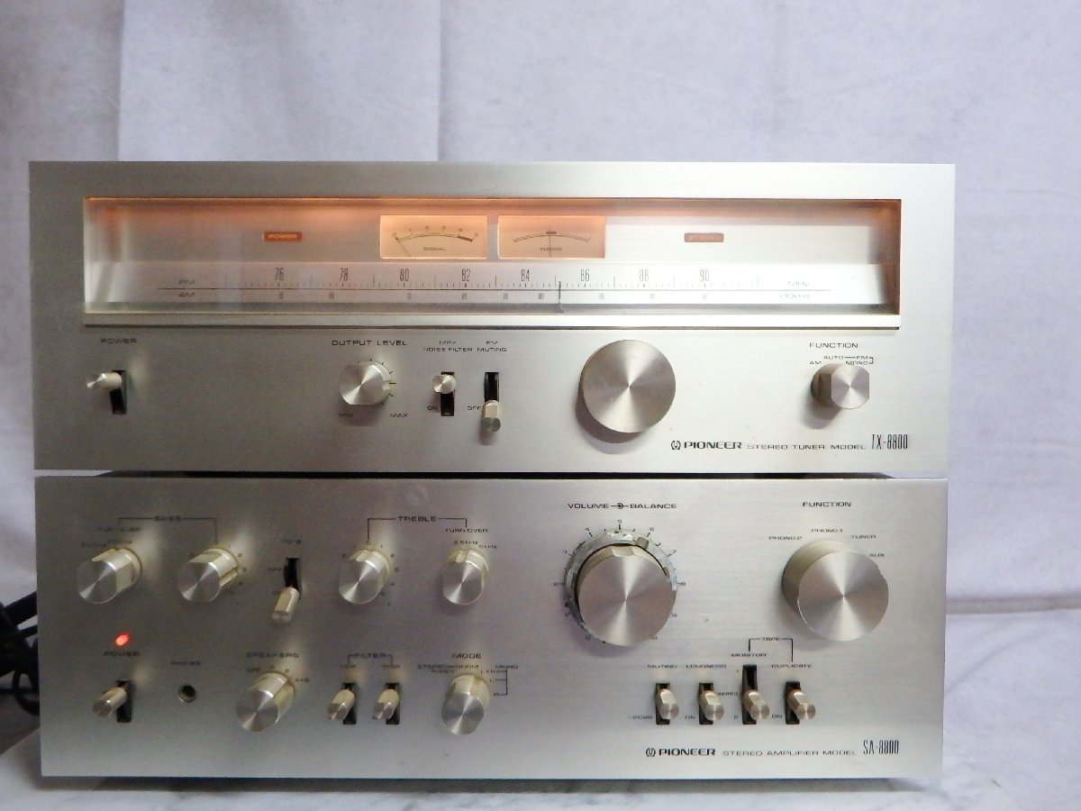 Pioneer SA-8800 - TX-8800アナログチューナー K○【ジャンク】Pioneer TX-8800 SA-8800 2台セット パイオニア