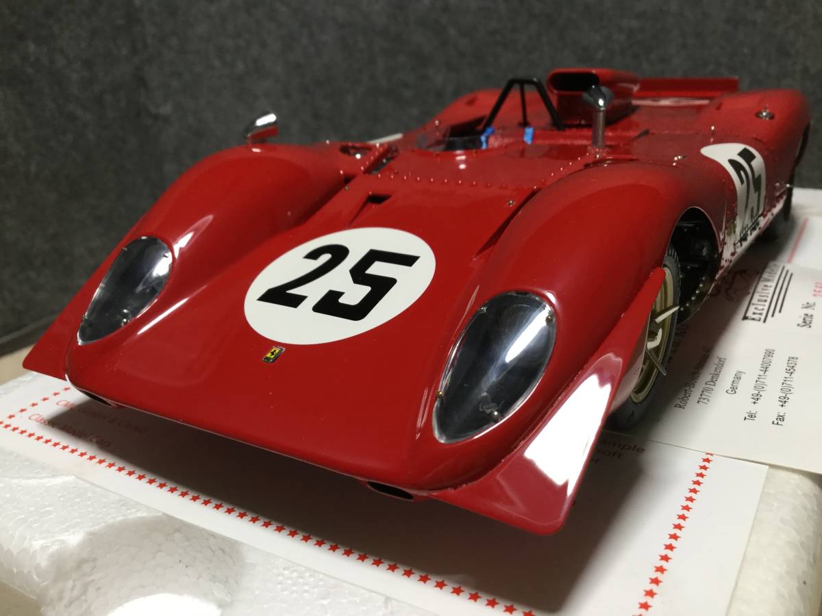 CMC 1/18 Ferrari 312P Spyder 1969 Sebring No.25 (M-095) 【公式通販】