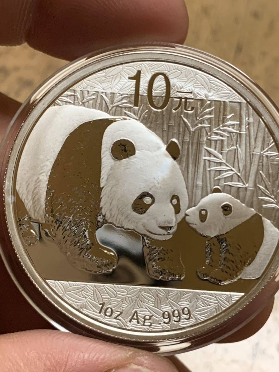 中国パンダ銀貨 2011年中華人民共和国パンダ10元 本物保証(アジア