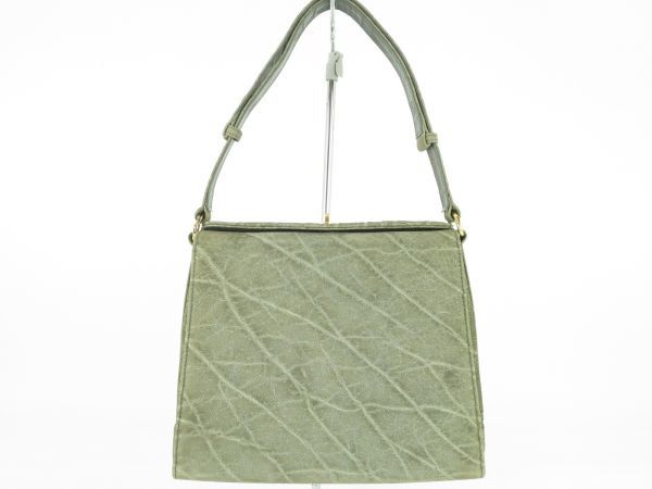 ✨極美品✨JRA認定 希少 エレファントレザー 象革 ハンドバッグ ゴールド金具 ⭐︎極希少⭐︎ JRA エレファントレザー ゾウ革 象革 ハンドバッグ