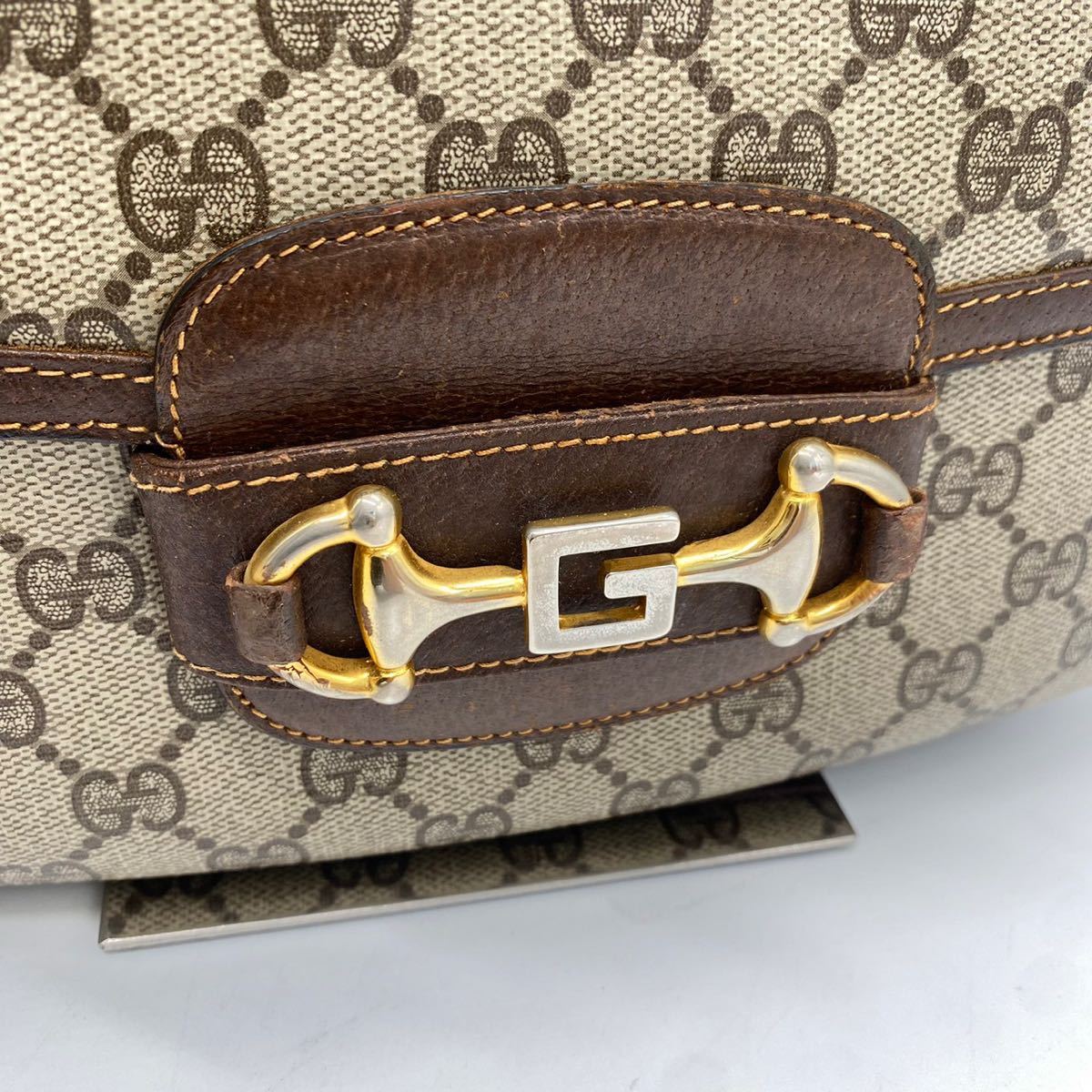 希少 美品 オールドグッチ OLD GUCCI ショルダーバッグ メッセンジャー 