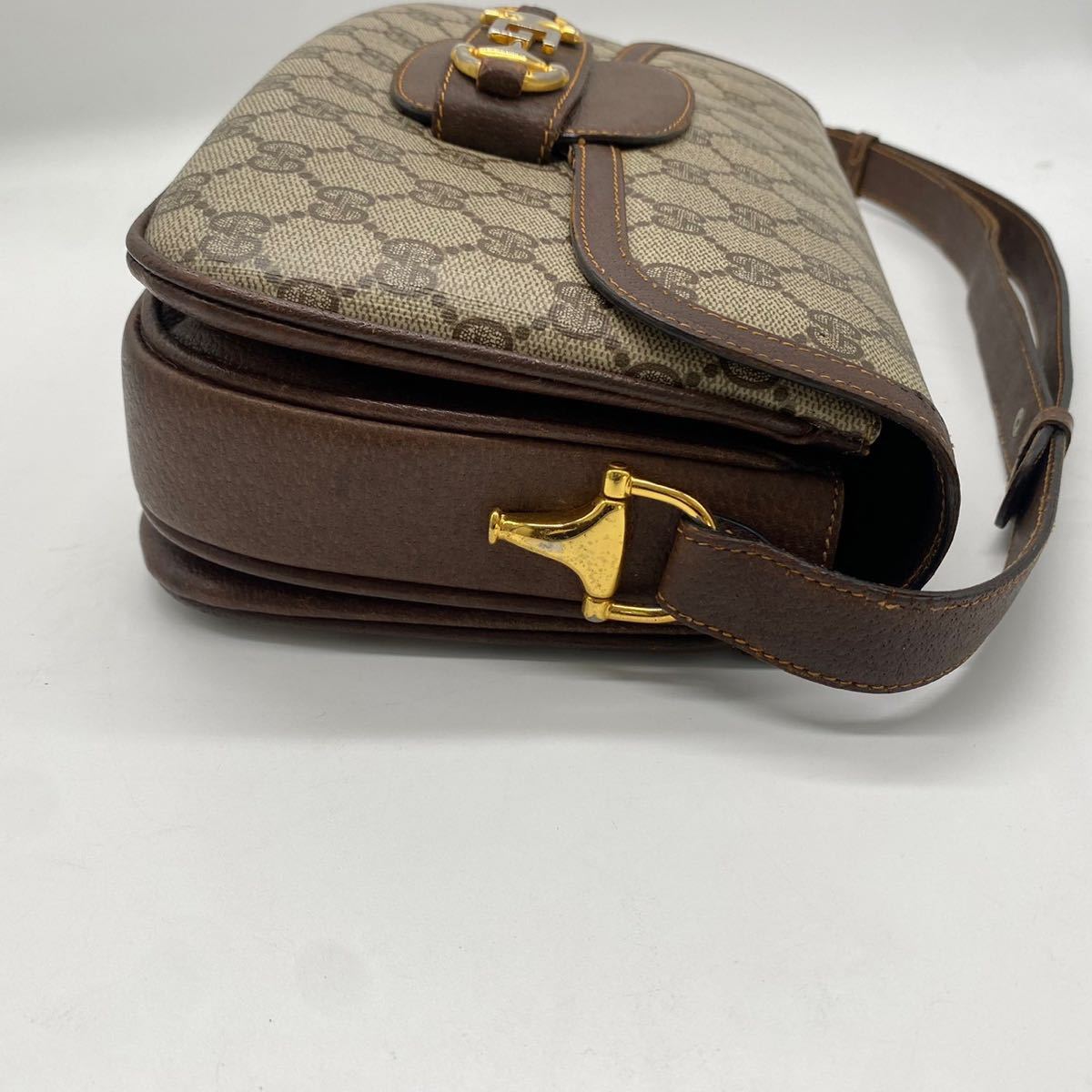 希少 美品 オールドグッチ OLD GUCCI ショルダーバッグ メッセンジャー 