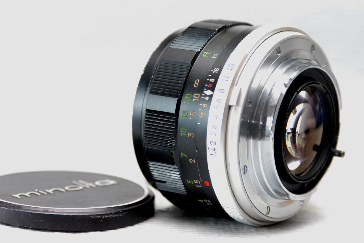 MINOLTA ミノルタ 純正 MC 58mm 高級単焦点レンズ 1:1.4 希少・作動品