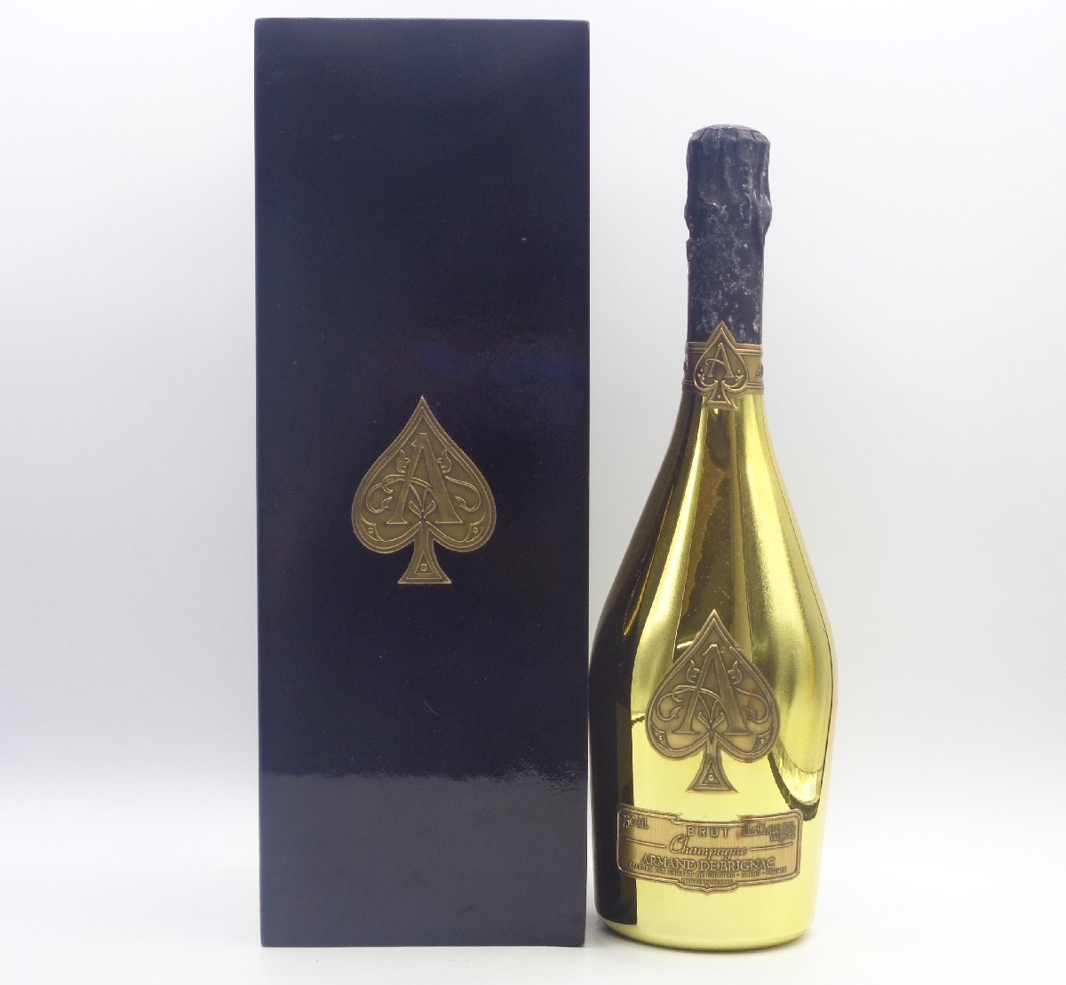 ARMAND DE BRIGNAC BRUT アルマンド ブリニャック ゴールド ブリュット シャンパン 750ml 箱入 未開封 古酒 X224829