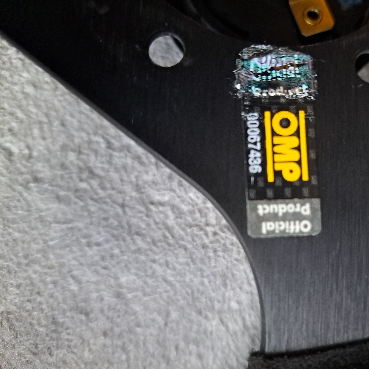 中古】正規品 OMPステアリング 黒スエード OMP ステアリング スエード