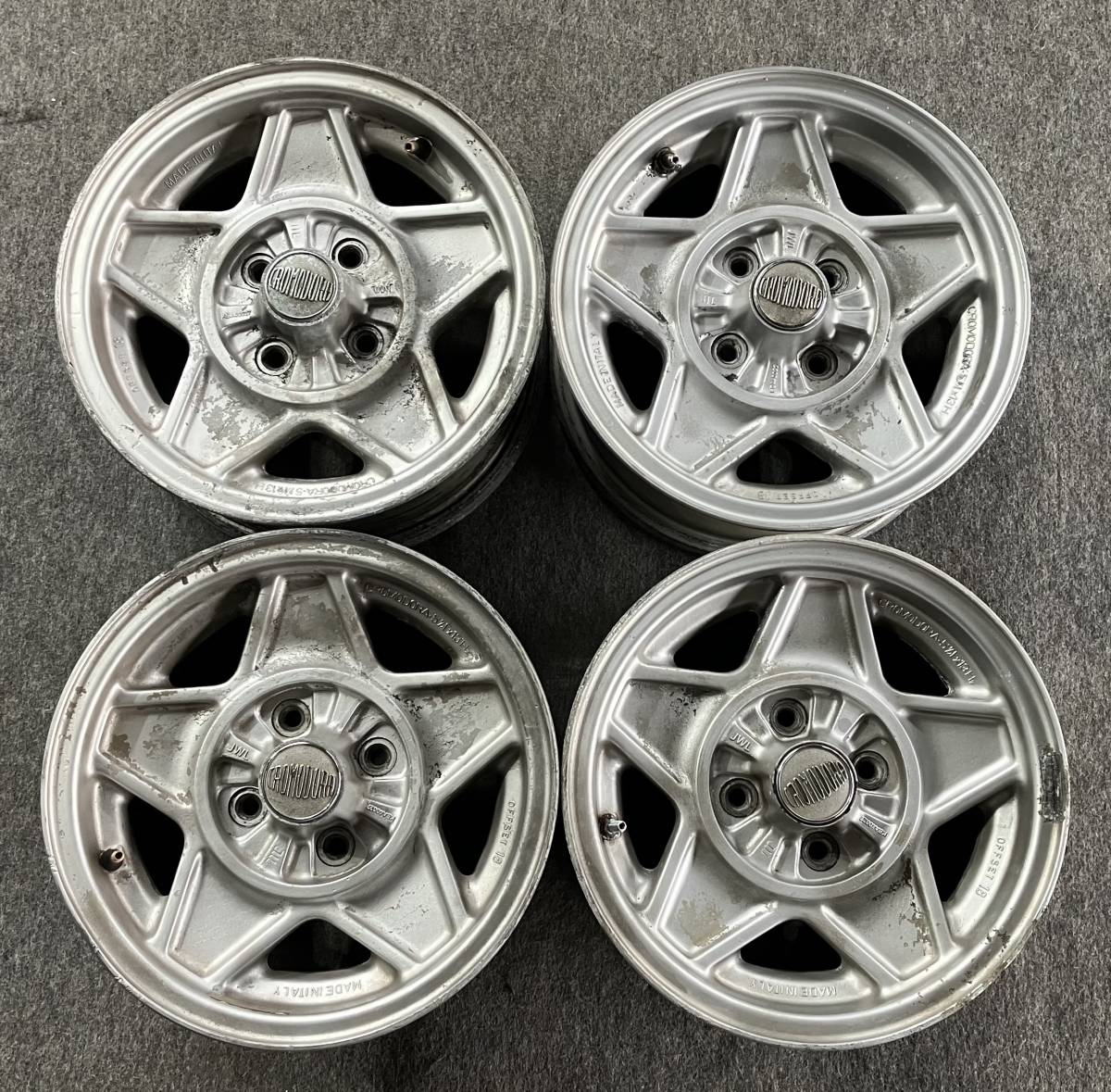 4H100!希少！当時物！CROMODORA 13インチ 5.5J +18 4H 100 4本 クロモドラ
