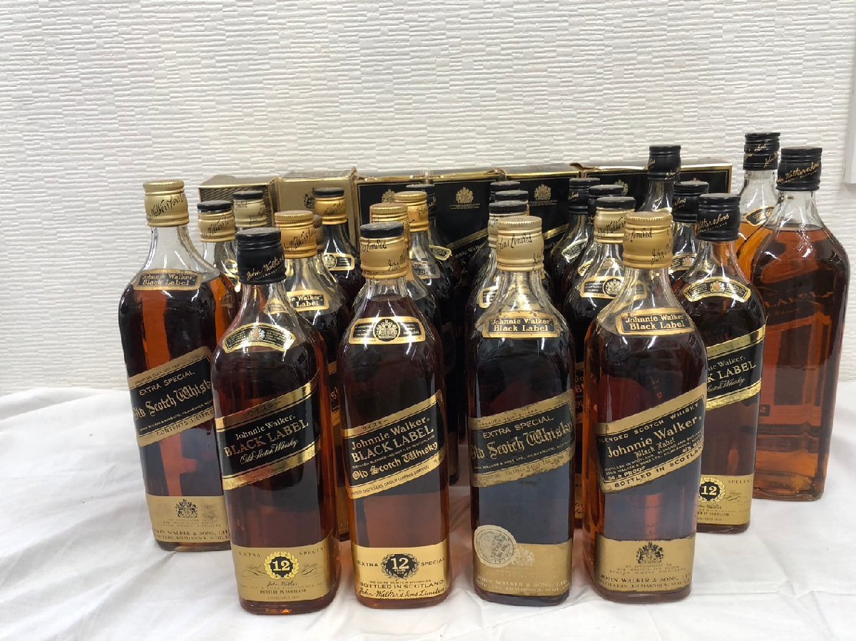 複y酒211F】☆1円スタート☆古酒・未開栓☆24本セット☆Johnnie