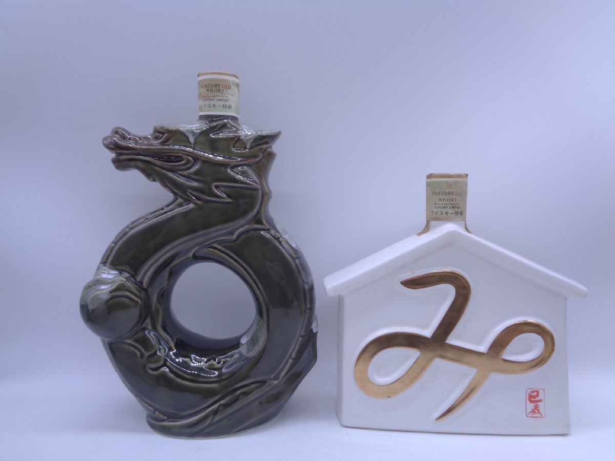 同梱不可 5本セット SUNTORY WHISKY サントリー オールド 陶器ボトル