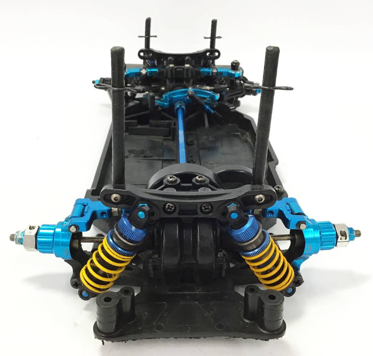 タミヤ TT-02 シャーシ オプションパーツ多数 アンプサーボ付属