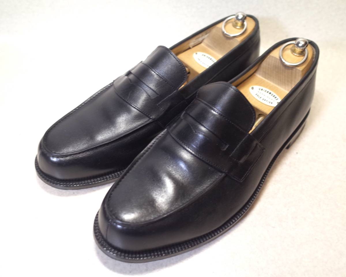 【即決価格落札で送料無料】3422■TEX/フランス■コイン/ペニーローファー/スリッポン/ハンドメイドシューズ/29.5cm■