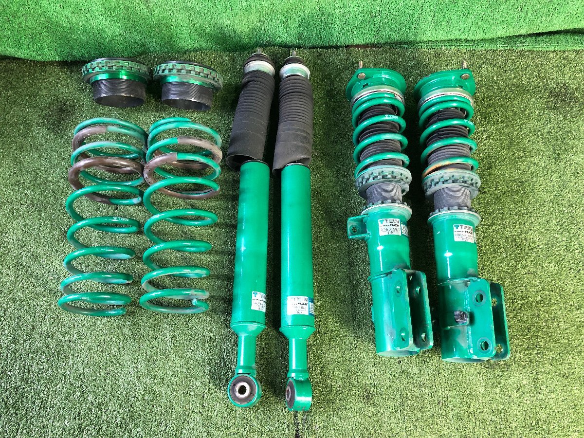 ◆ ダイハツ ムーブ LA100S 車高調 サスペンション TEIN テイン STREET FLEX ストリートフレックス 1台分セット 中古品 G50 2I11-6◆
