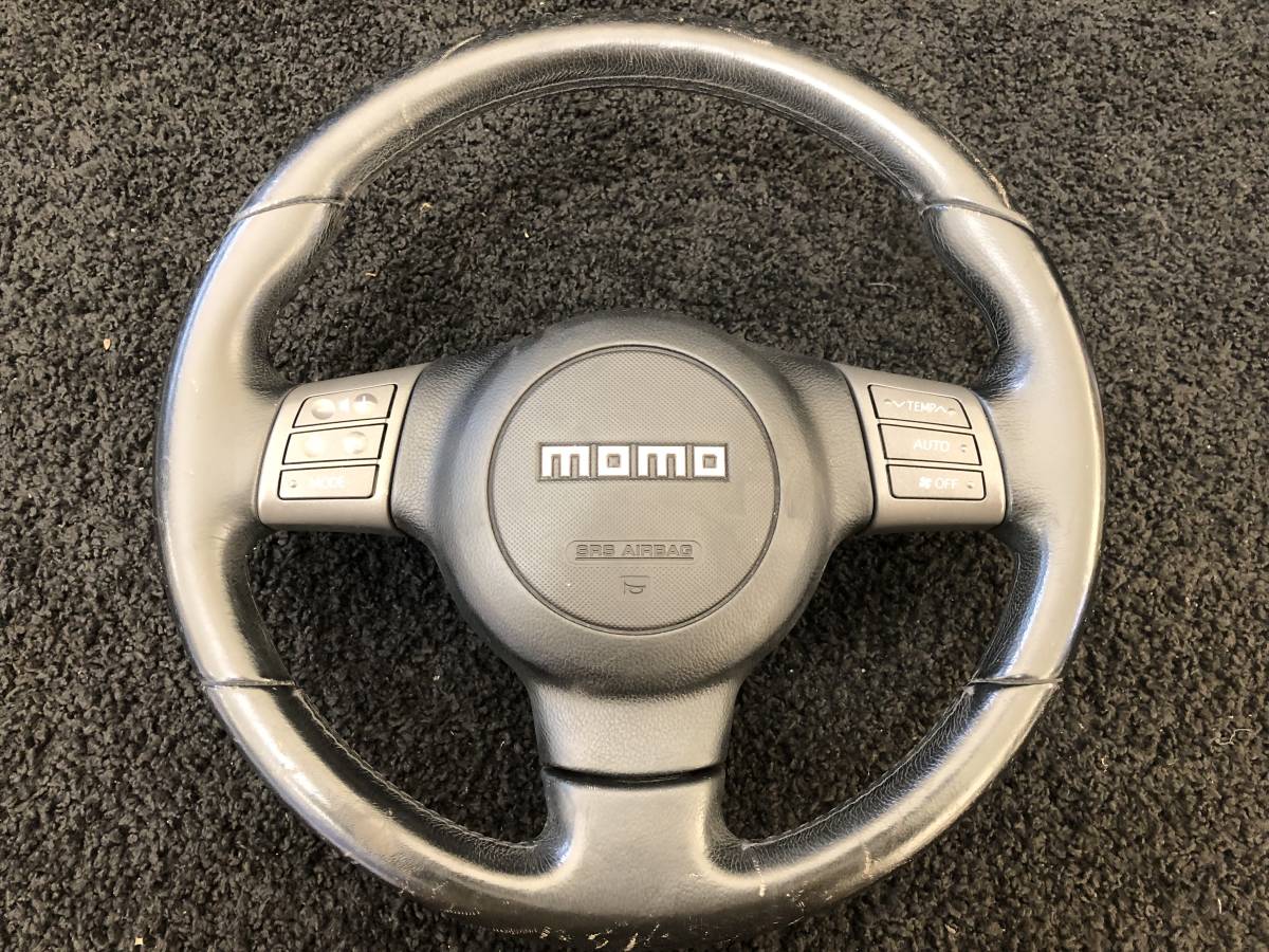 ソニカ L405S 純正 ステアリング ハンドル ステアリングホイール インフレーター欠品 momo レザー 442746