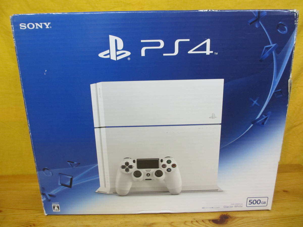 L386】SONY ソニー PS4 本体 CUH-1200A 白 500GB 箱・説明書付き 中古 