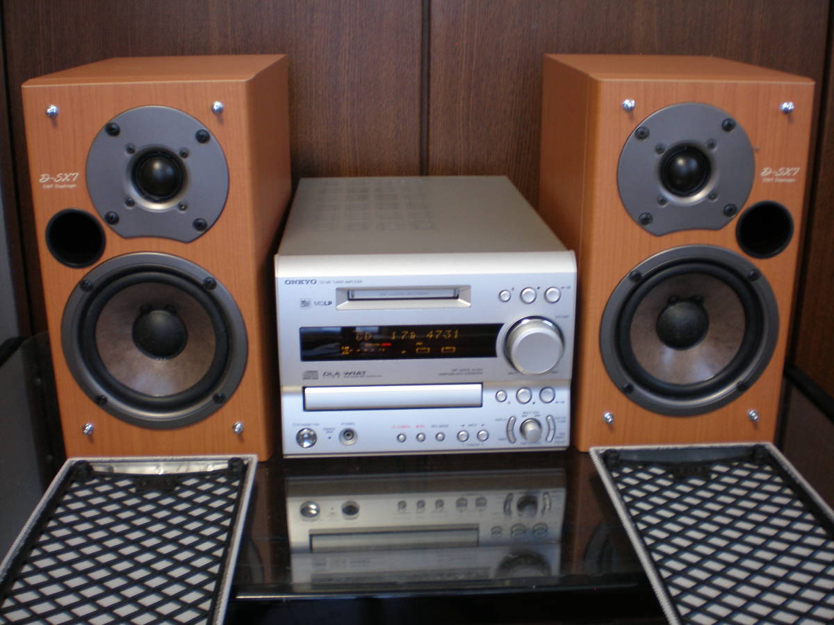 オーディオ機器 ONKYO FR-X7 CD/MDコンポ ＋ D-SX7 スピーカーセット
