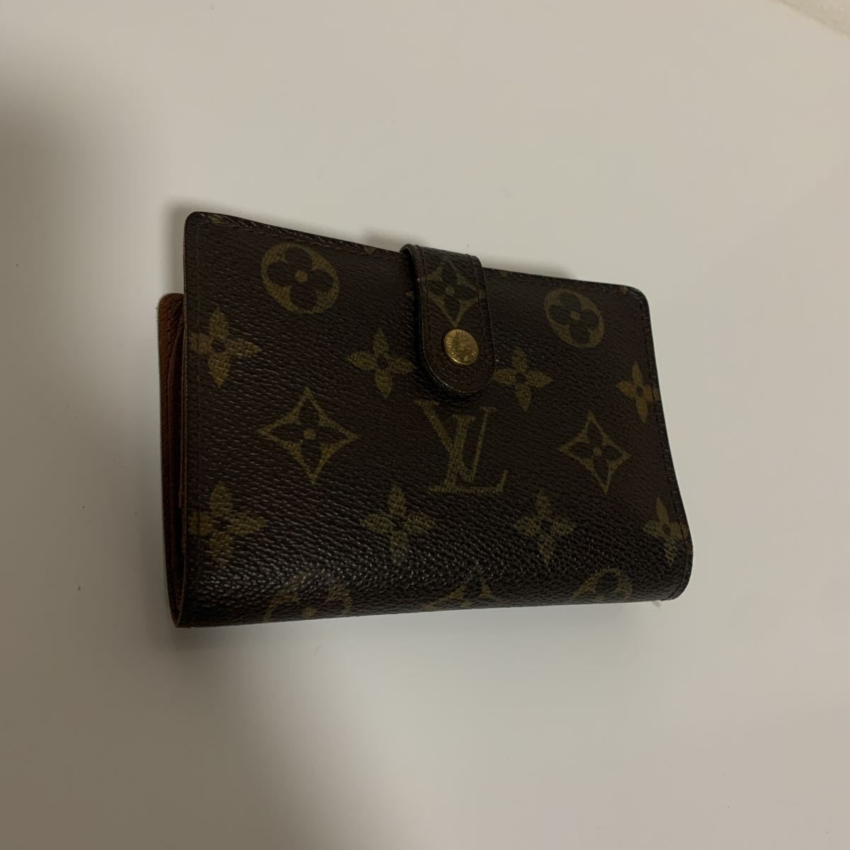 良品 LOUIS VUITTON ルイヴィトン がま口 モノグラム 折り財布 財布