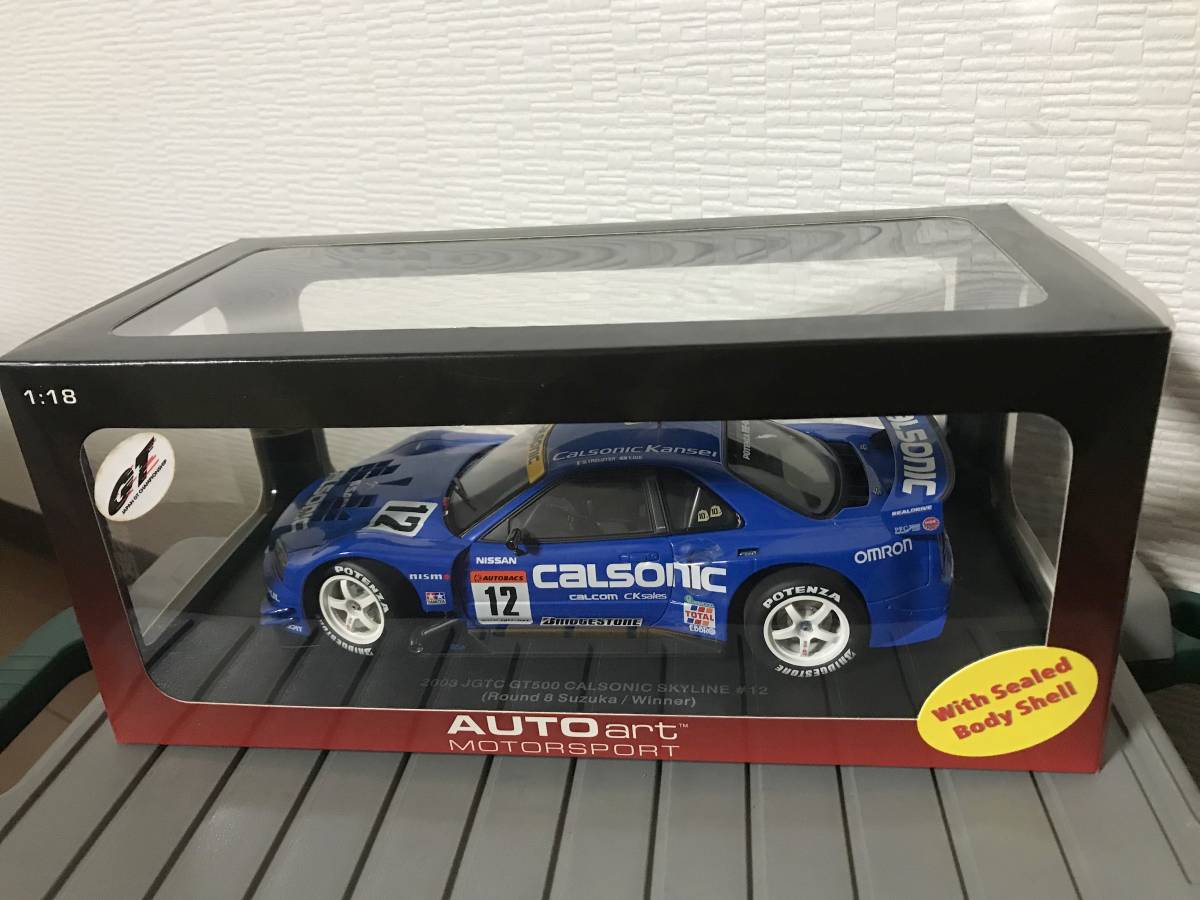 1/18 Aa AUTOart JGTC 2003 GT500 CALSONIC SKYLINE ♯12 カルソニック  