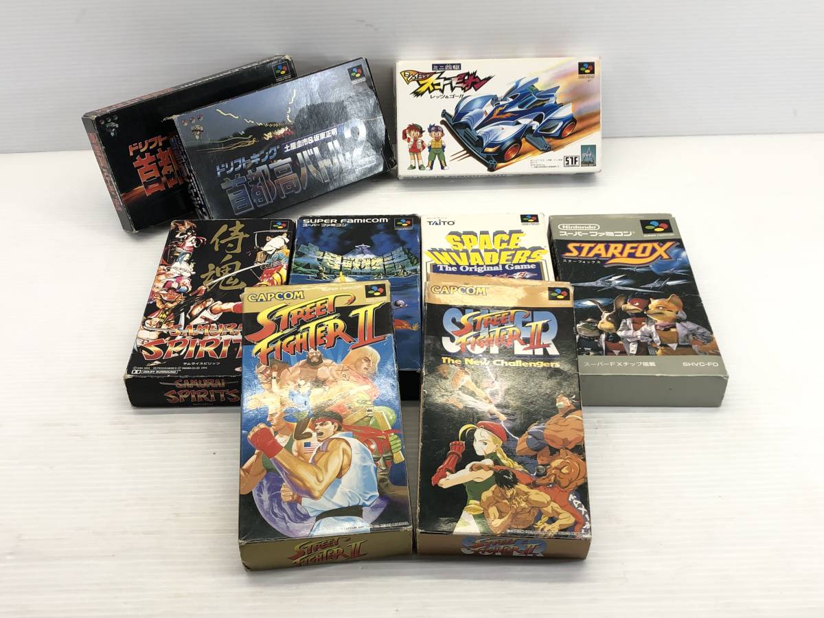 ◇スーパーファミコン ソフト まとめて 9本セット 大貝獣物語・首都高バトル・ストリートファイター 他 現状品◇