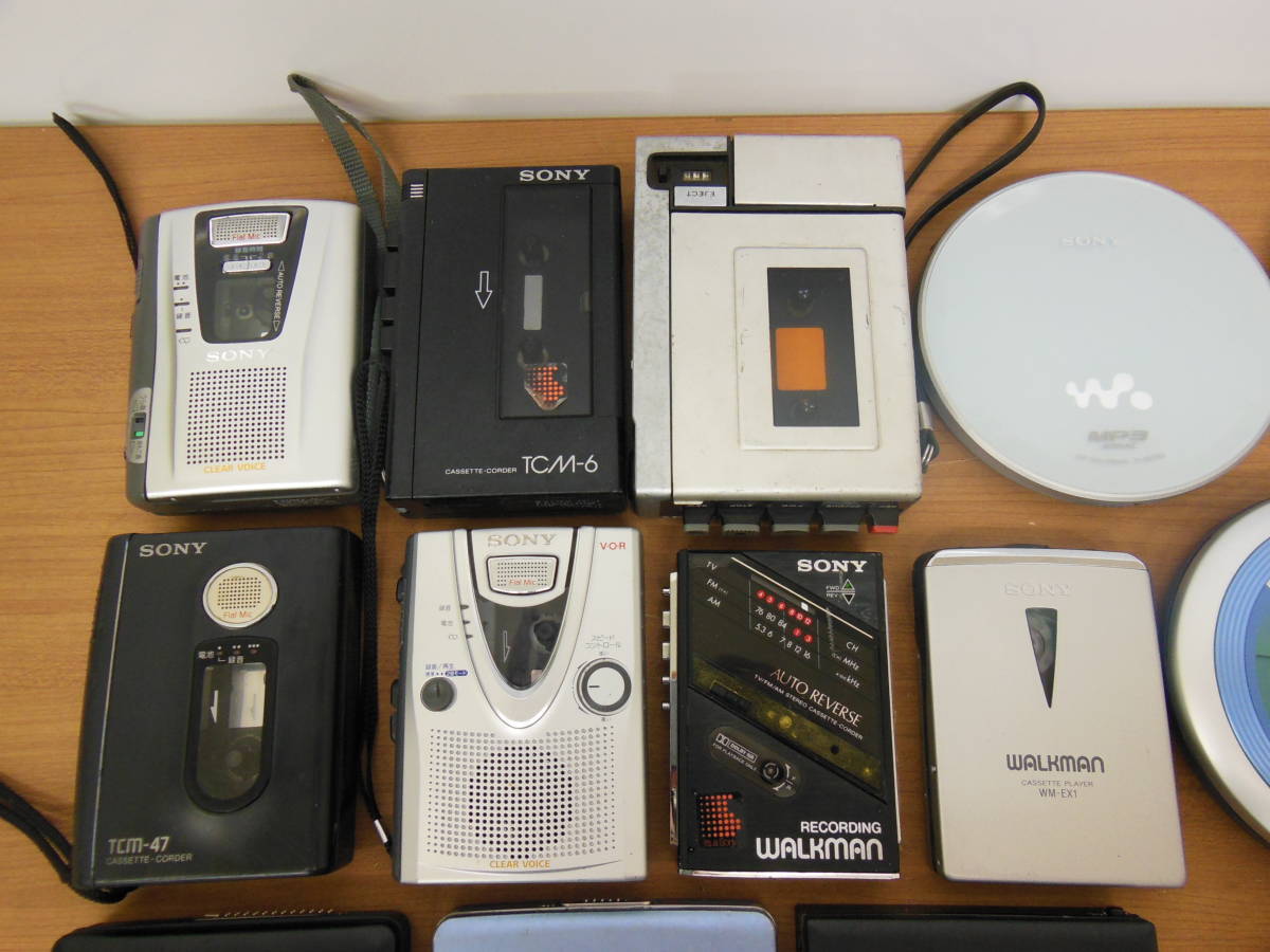 1円スタ ウォークマン23台 まとめ売り CD/MD/カセット SONY/Panasonic