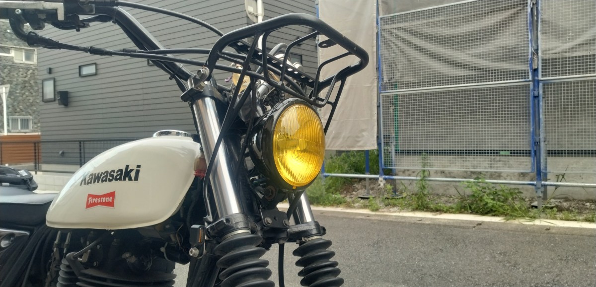 カワサキ 250TR フロント キャリア kawasaki キャンプ オフロード VMX
